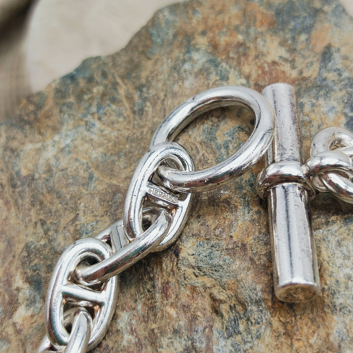 Vintage Hermès Chaîne d’Ancre Moyen Modèle Sterling Silver Necklace