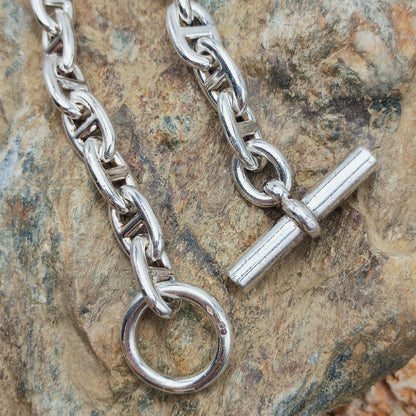 Vintage Hermès Chaîne d’Ancre Moyen Modèle Sterling Silver Necklace
