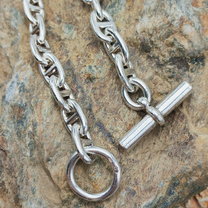 Vintage Hermès Chaîne d’Ancre Moyen Modèle Sterling Silver Necklace