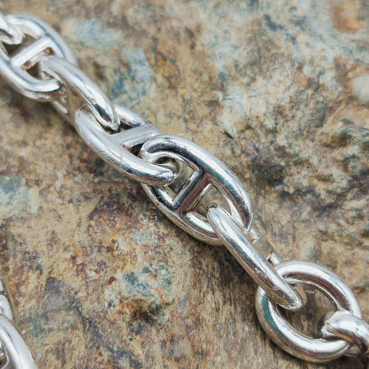 Vintage Hermès Chaîne d’Ancre Moyen Modèle Sterling Silver Necklace