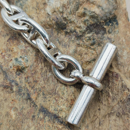 Vintage Hermès Chaîne d’Ancre Moyen Modèle Sterling Silver Necklace