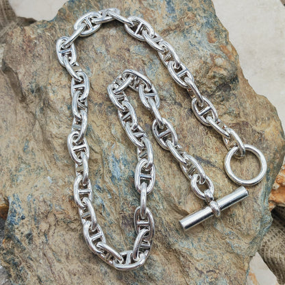 Vintage Hermès Chaîne d’Ancre Moyen Modèle Sterling Silver Necklace