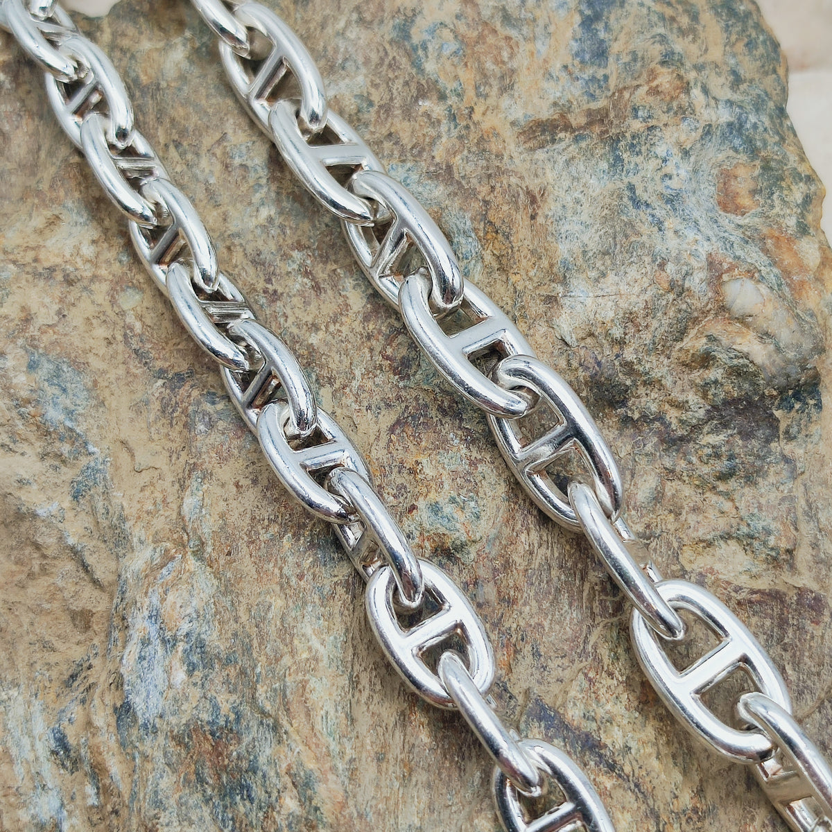 Vintage Hermès Chaîne d’Ancre Moyen Modèle Sterling Silver Necklace