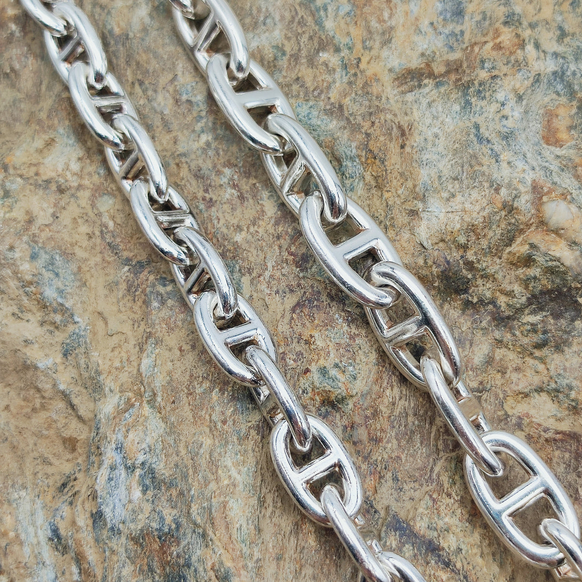 Vintage Hermès Chaîne d’Ancre Moyen Modèle Sterling Silver Necklace