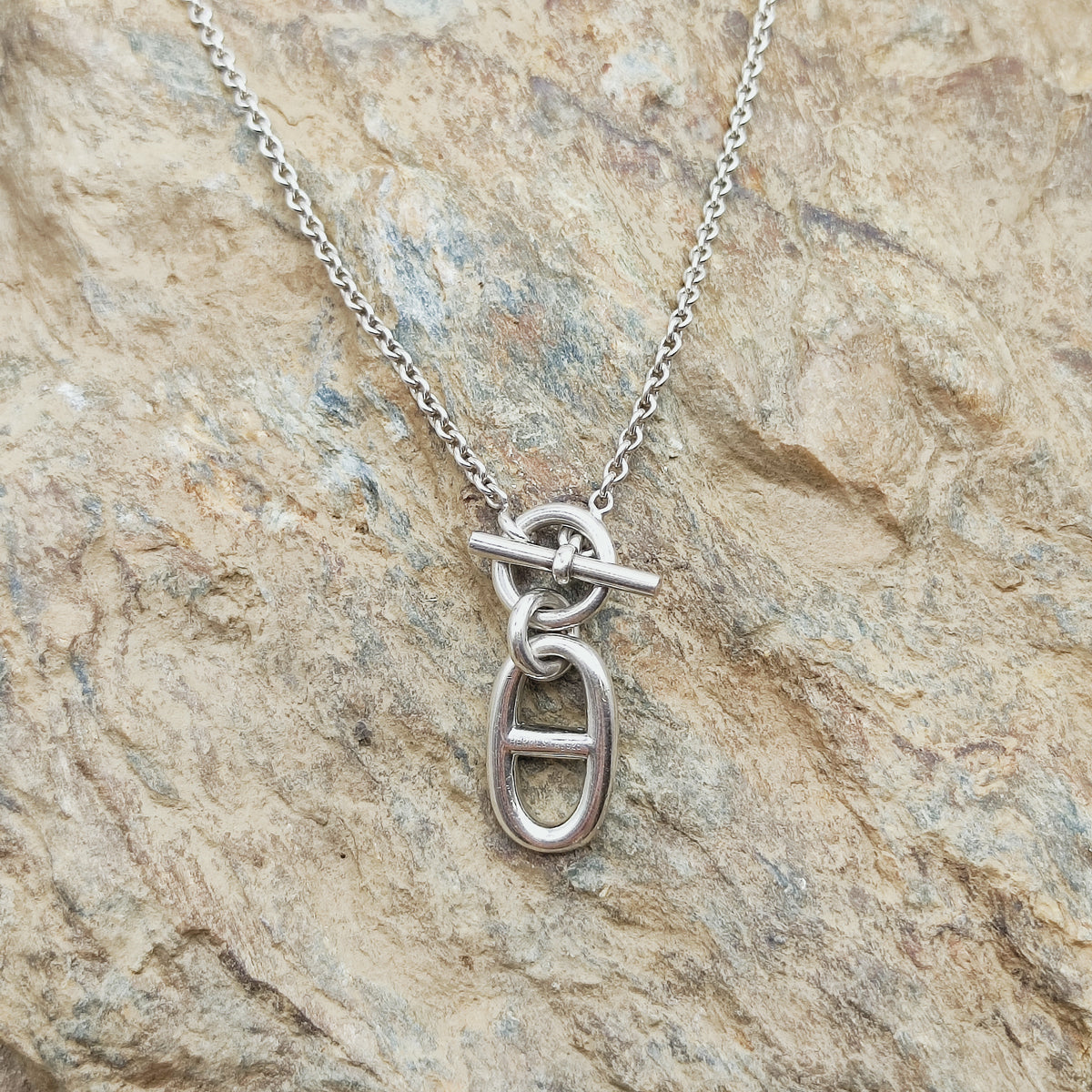 Hermès Chaîne d’Ancre Sterling Silver Pendant Necklace