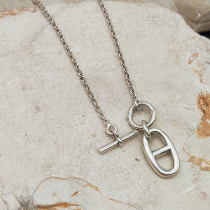 Hermès Chaîne d’Ancre Sterling Silver Pendant Necklace
