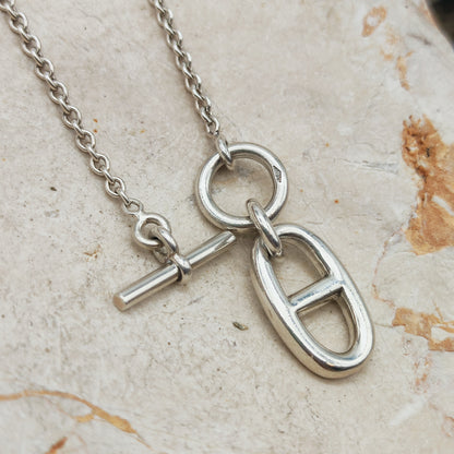 Hermès Chaîne d’Ancre Sterling Silver Pendant Necklace