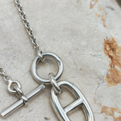 Hermès Chaîne d’Ancre Sterling Silver Pendant Necklace