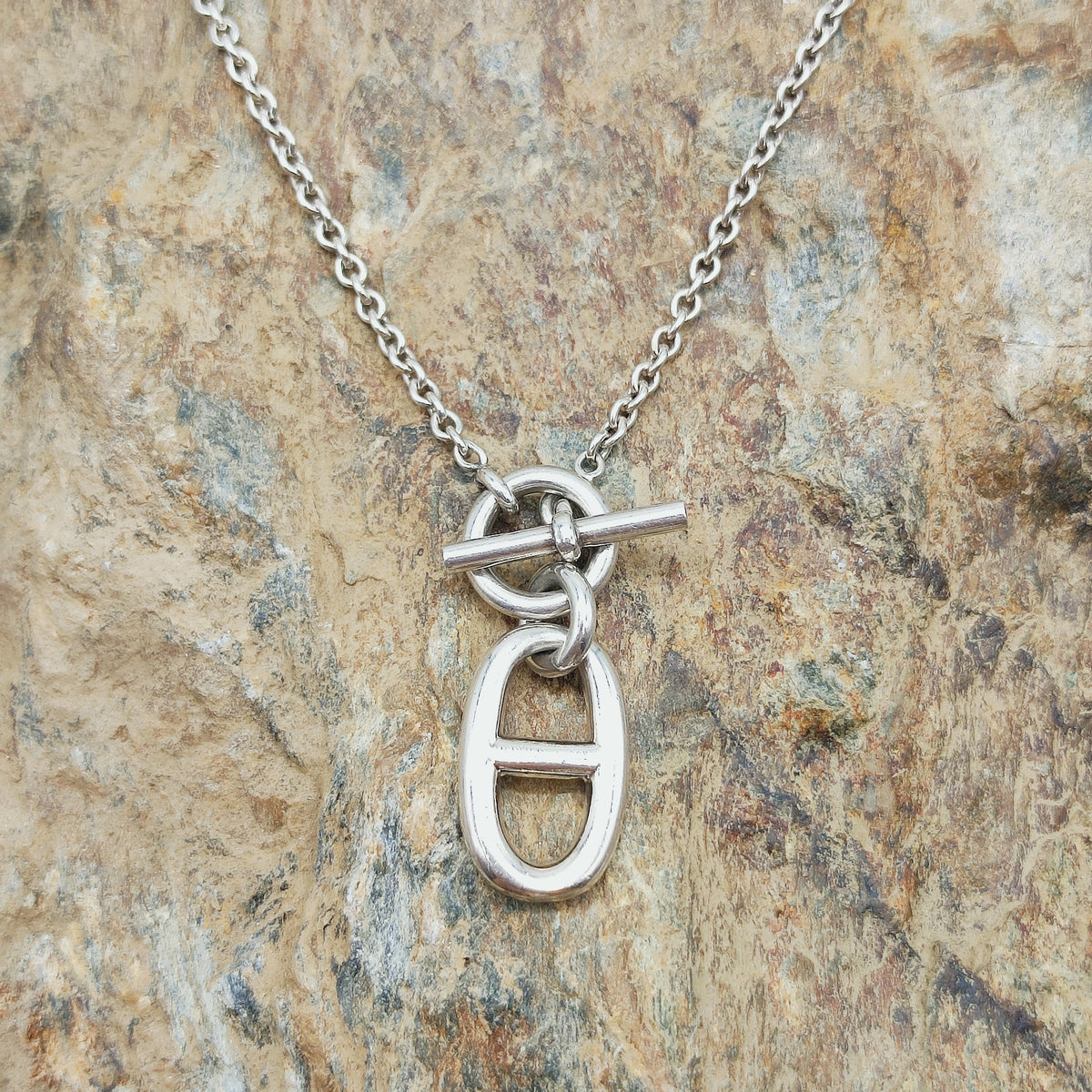 Hermès Chaîne d’Ancre Sterling Silver Pendant Necklace