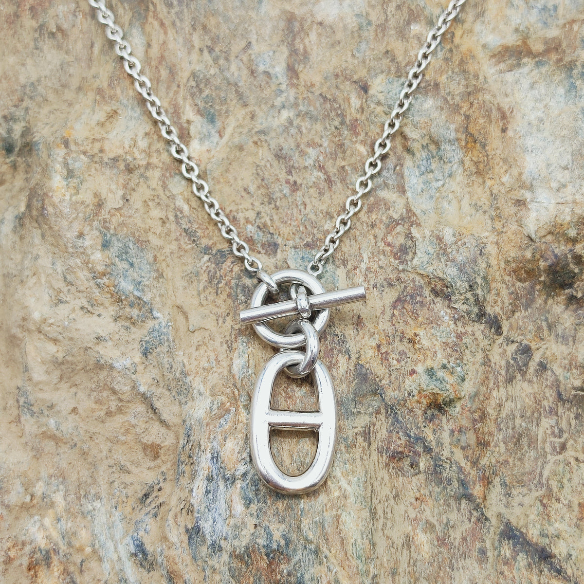 Hermès Chaîne d’Ancre Sterling Silver Pendant Necklace