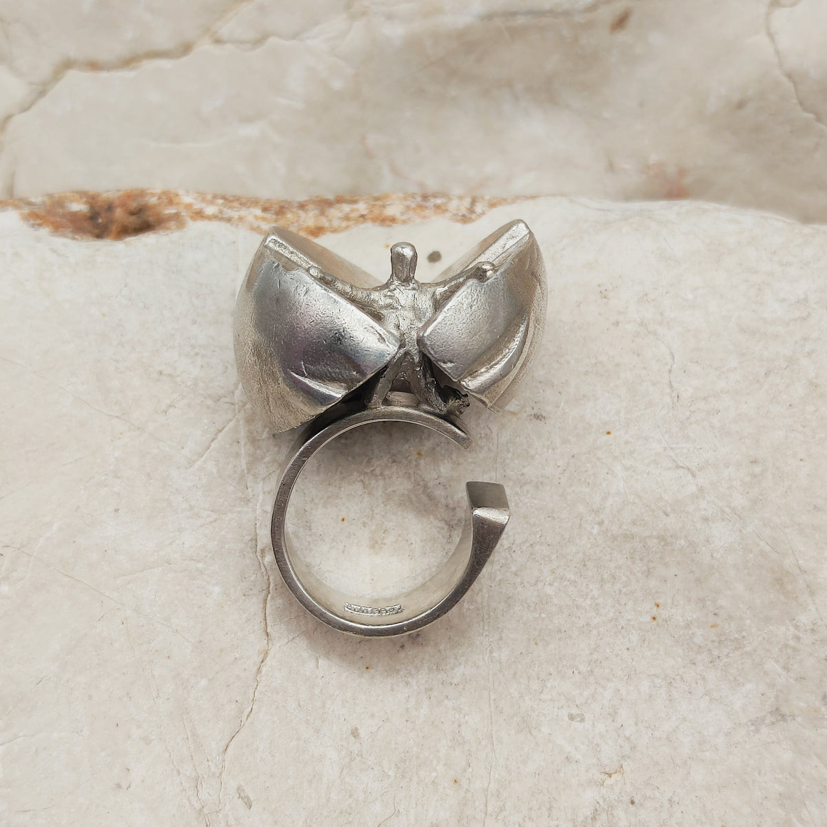 Vintage Ikaros Sterling Silver Ring by Björn Weckström for Lapponia 1975