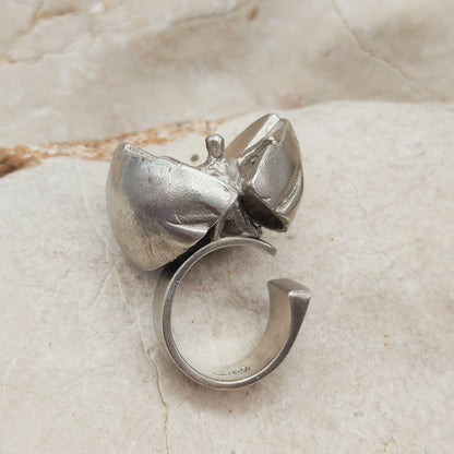 Vintage Ikaros Sterling Silver Ring by Björn Weckström for Lapponia 1975