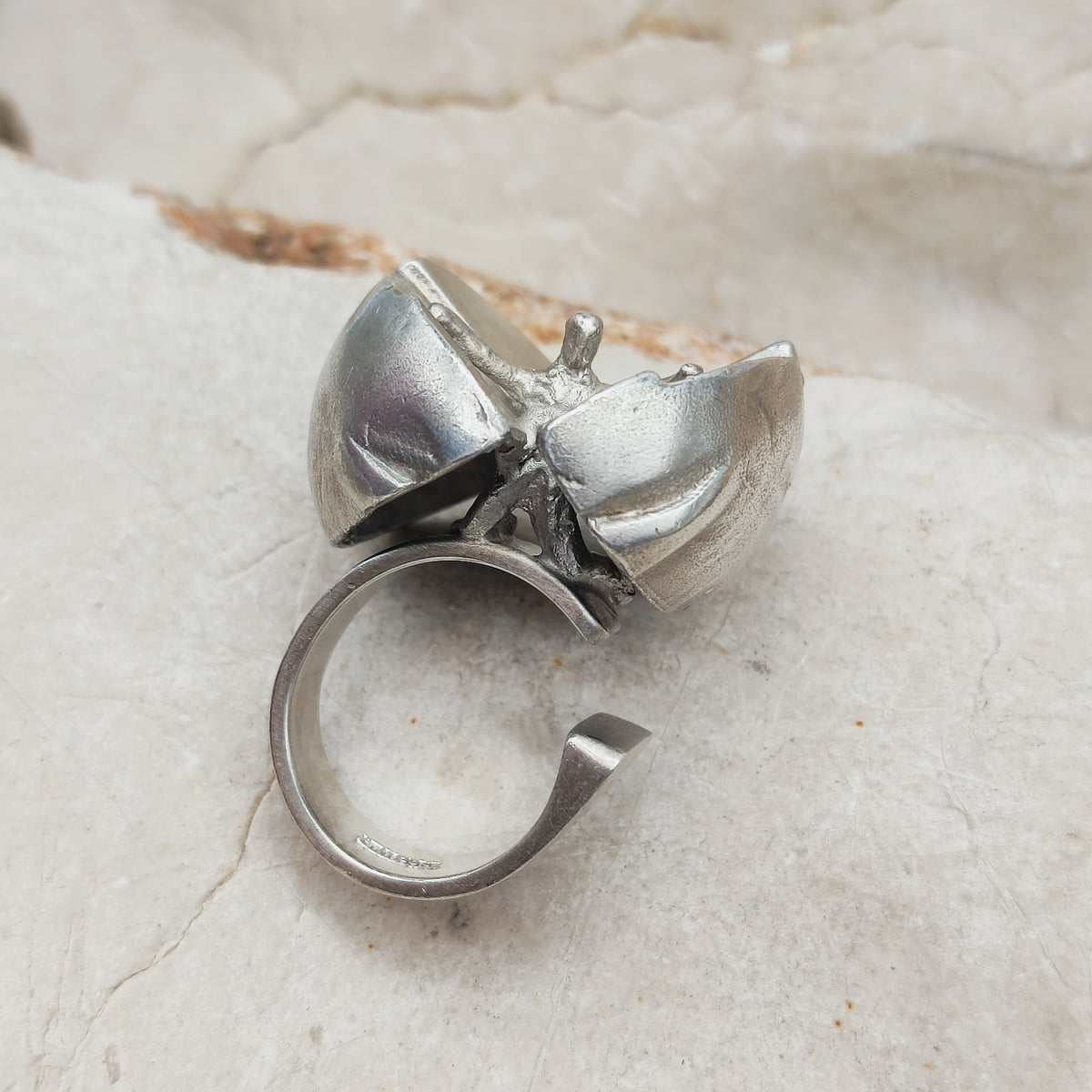 Vintage Ikaros Sterling Silver Ring by Björn Weckström for Lapponia 1975