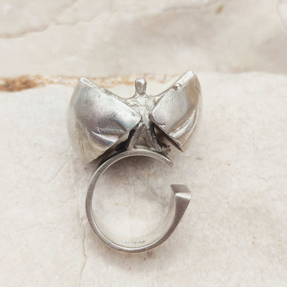 Vintage Ikaros Sterling Silver Ring by Björn Weckström for Lapponia 1975