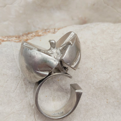 Vintage Ikaros Sterling Silver Ring by Björn Weckström for Lapponia 1975