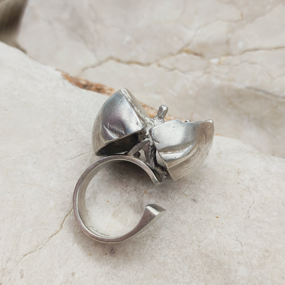 Vintage Ikaros Sterling Silver Ring by Björn Weckström for Lapponia 1975