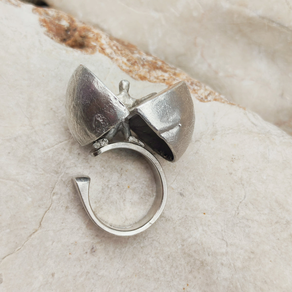 Vintage Ikaros Sterling Silver Ring by Björn Weckström for Lapponia 1975