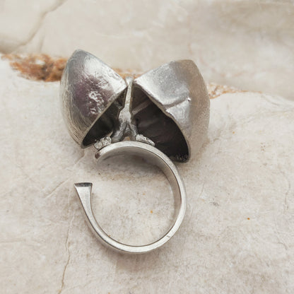 Vintage Ikaros Sterling Silver Ring by Björn Weckström for Lapponia 1975