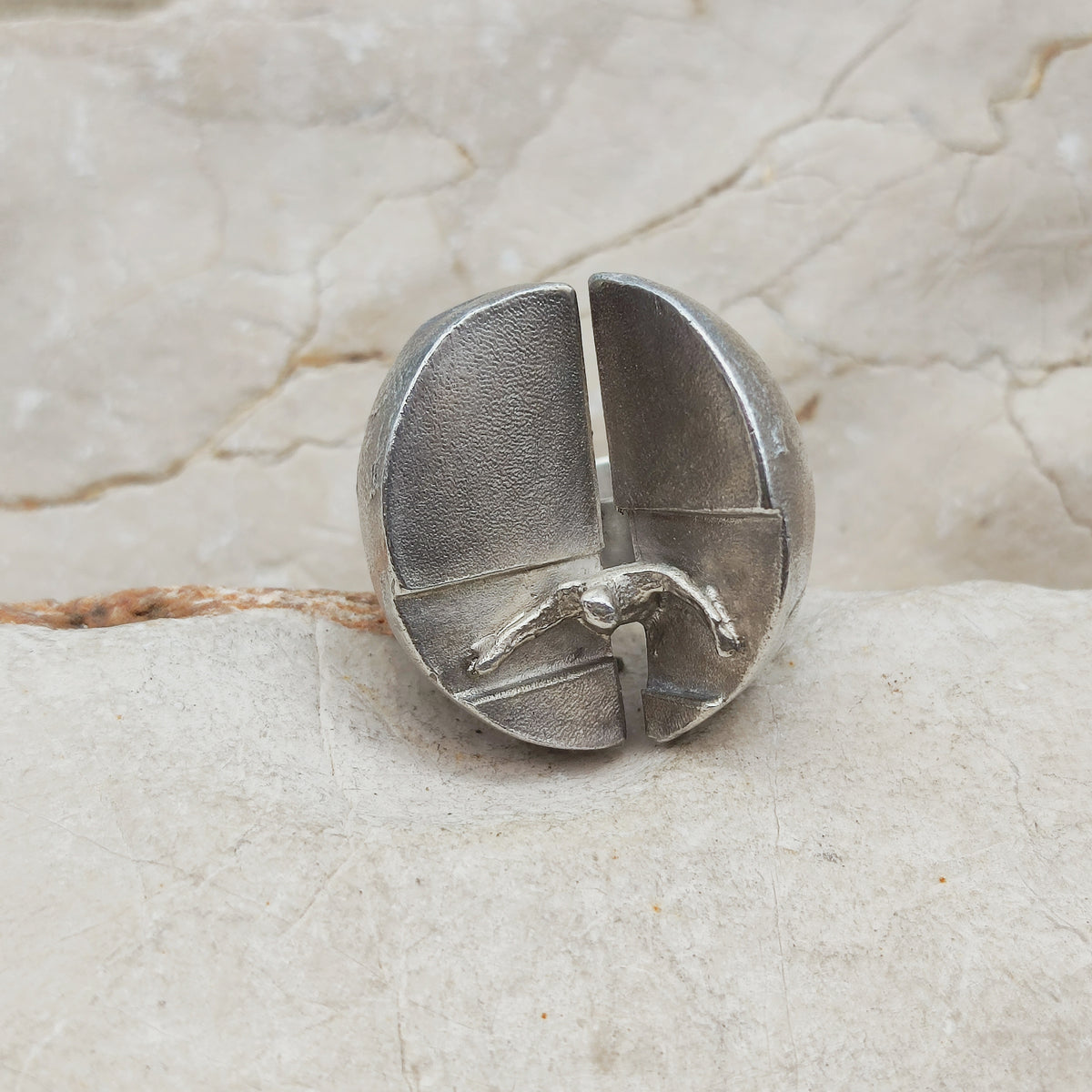 Vintage Ikaros Sterling Silver Ring by Björn Weckström for Lapponia 1975
