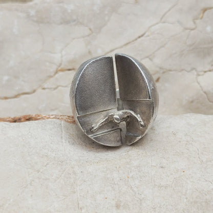 Vintage Ikaros Sterling Silver Ring by Björn Weckström for Lapponia 1975