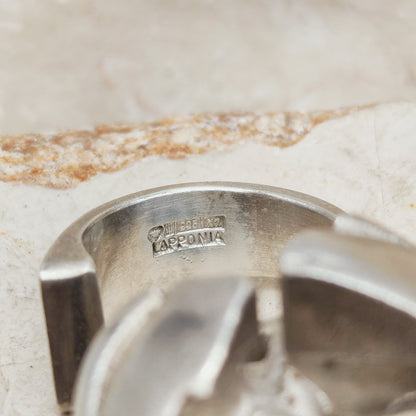 Vintage Ikaros Sterling Silver Ring by Björn Weckström for Lapponia 1975