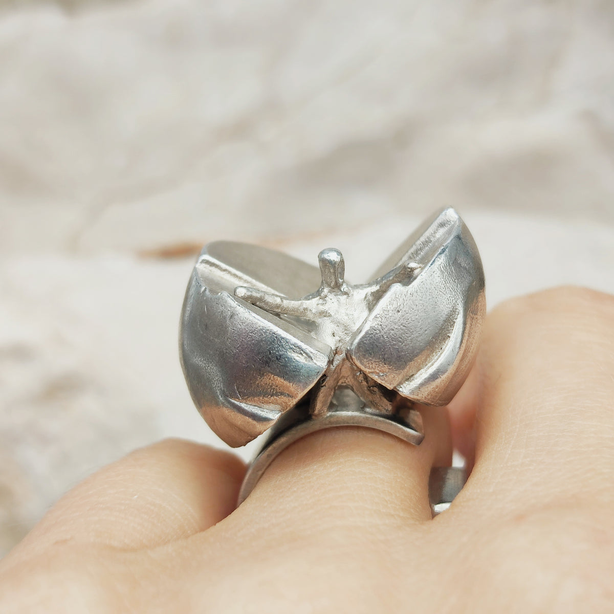 Vintage Ikaros Sterling Silver Ring by Björn Weckström for Lapponia 1975