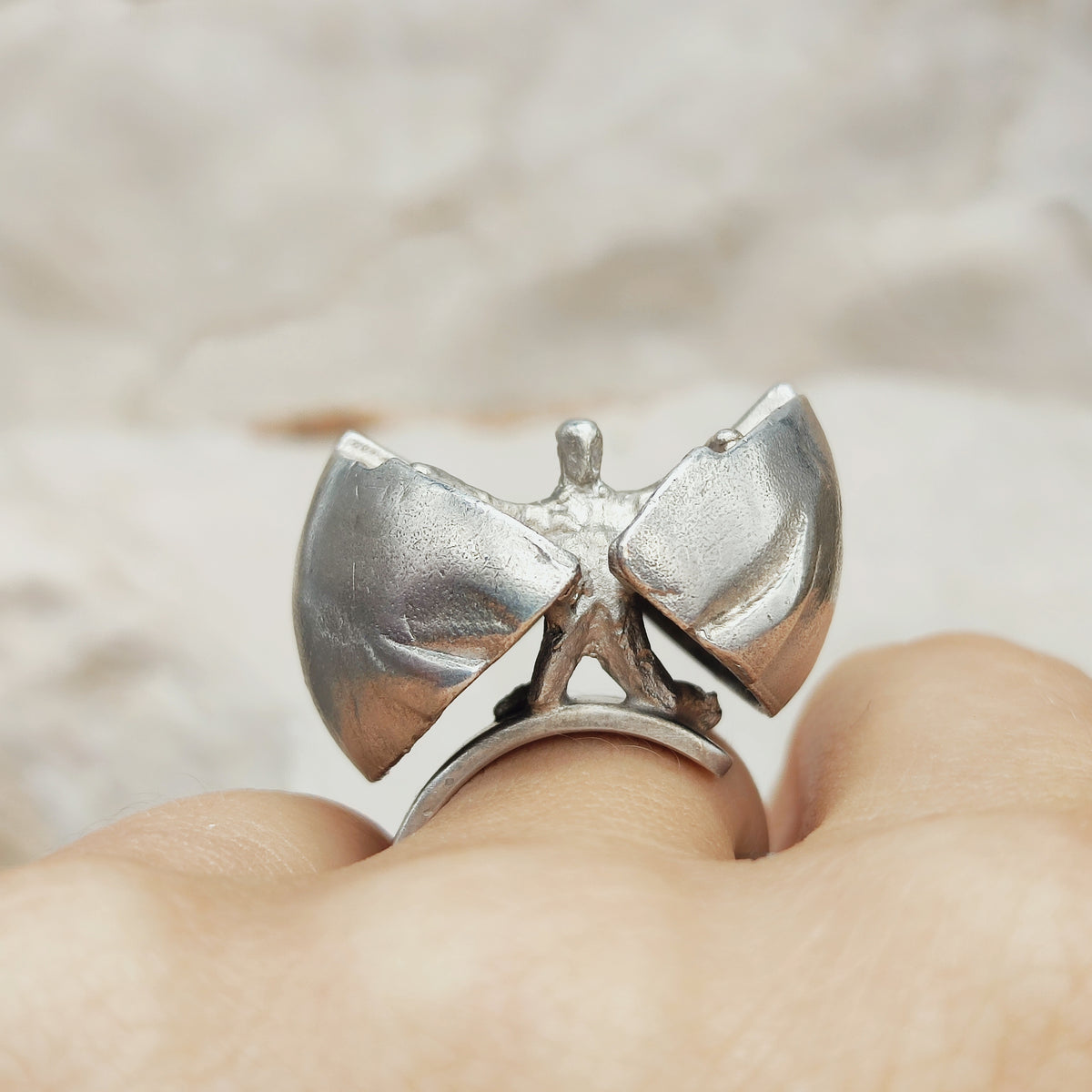 Vintage Ikaros Sterling Silver Ring by Björn Weckström for Lapponia 1975
