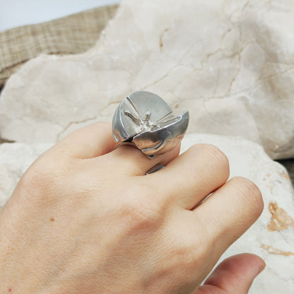 Vintage Ikaros Sterling Silver Ring by Björn Weckström for Lapponia 1975