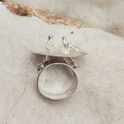 Galactic Dance Silver Ring by Björn Weckström for Lapponia 1971