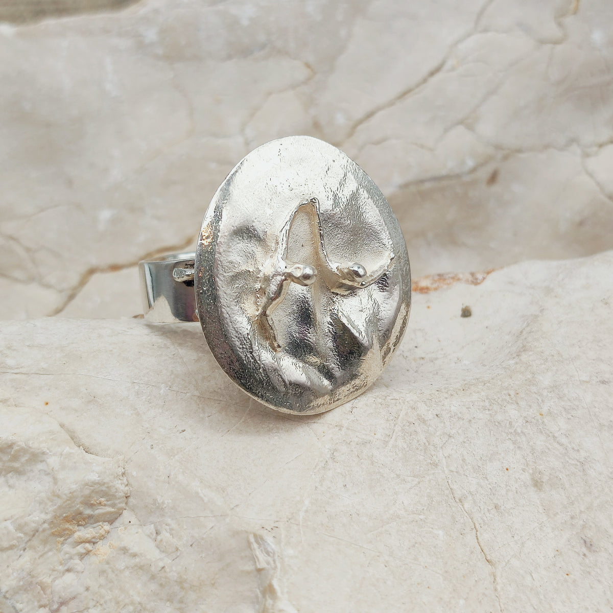 Galactic Dance Silver Ring by Björn Weckström for Lapponia 1971