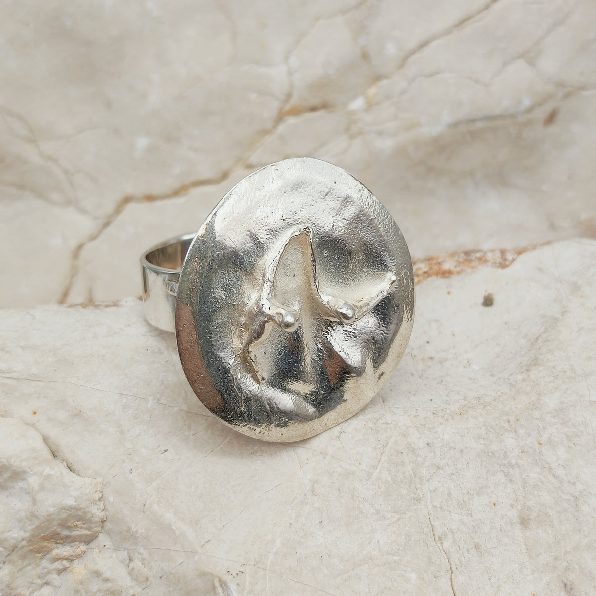 Galactic Dance Silver Ring by Björn Weckström for Lapponia 1971