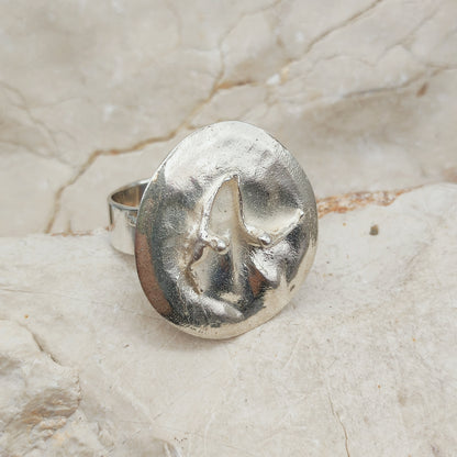 Galactic Dance Silver Ring by Björn Weckström for Lapponia 1971