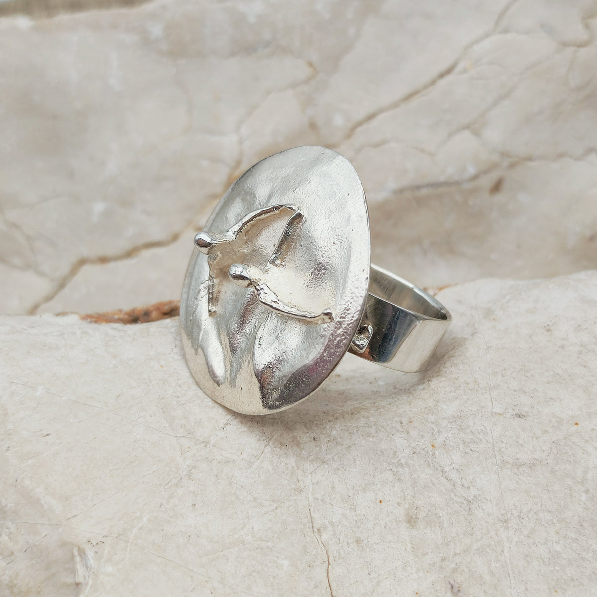 Galactic Dance Silver Ring by Björn Weckström for Lapponia 1971