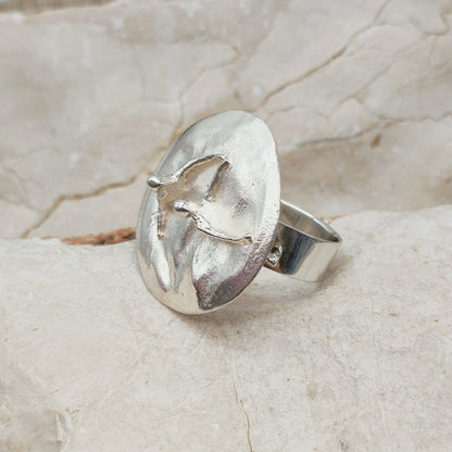 Galactic Dance Silver Ring by Björn Weckström for Lapponia 1971