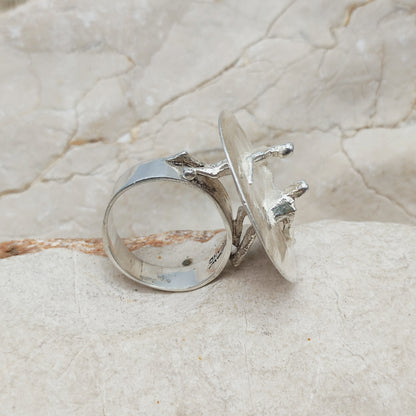 Galactic Dance Silver Ring by Björn Weckström for Lapponia 1971