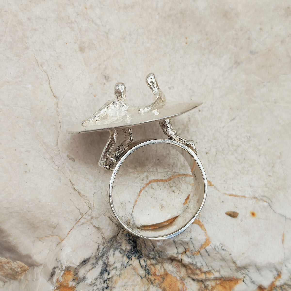 Galactic Dance Silver Ring by Björn Weckström for Lapponia 1971