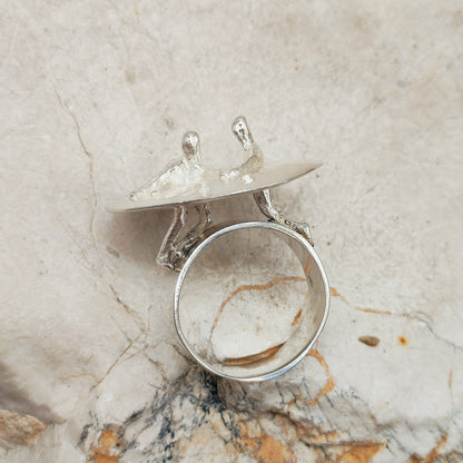 Galactic Dance Silver Ring by Björn Weckström for Lapponia 1971