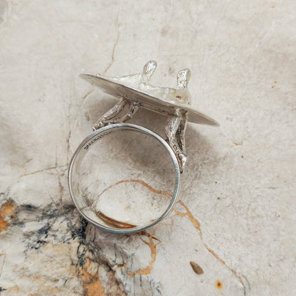 Galactic Dance Silver Ring by Björn Weckström for Lapponia 1971