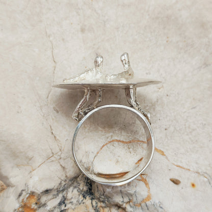 Galactic Dance Silver Ring by Björn Weckström for Lapponia 1971