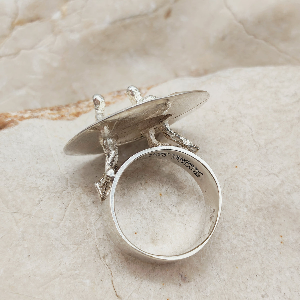 Galactic Dance Silver Ring by Björn Weckström for Lapponia 1971