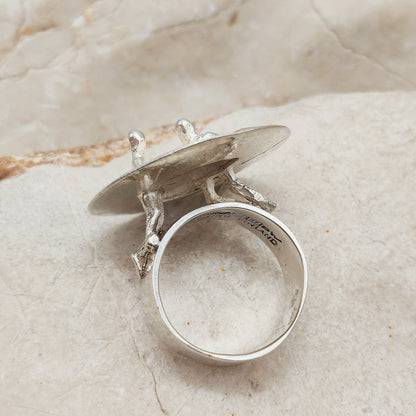 Galactic Dance Silver Ring by Björn Weckström for Lapponia 1971
