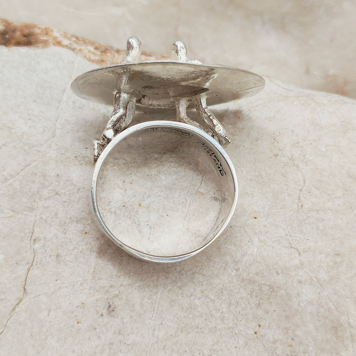 Galactic Dance Silver Ring by Björn Weckström for Lapponia 1971