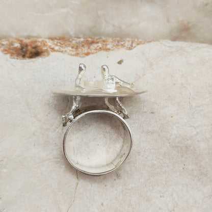 Galactic Dance Silver Ring by Björn Weckström for Lapponia 1971