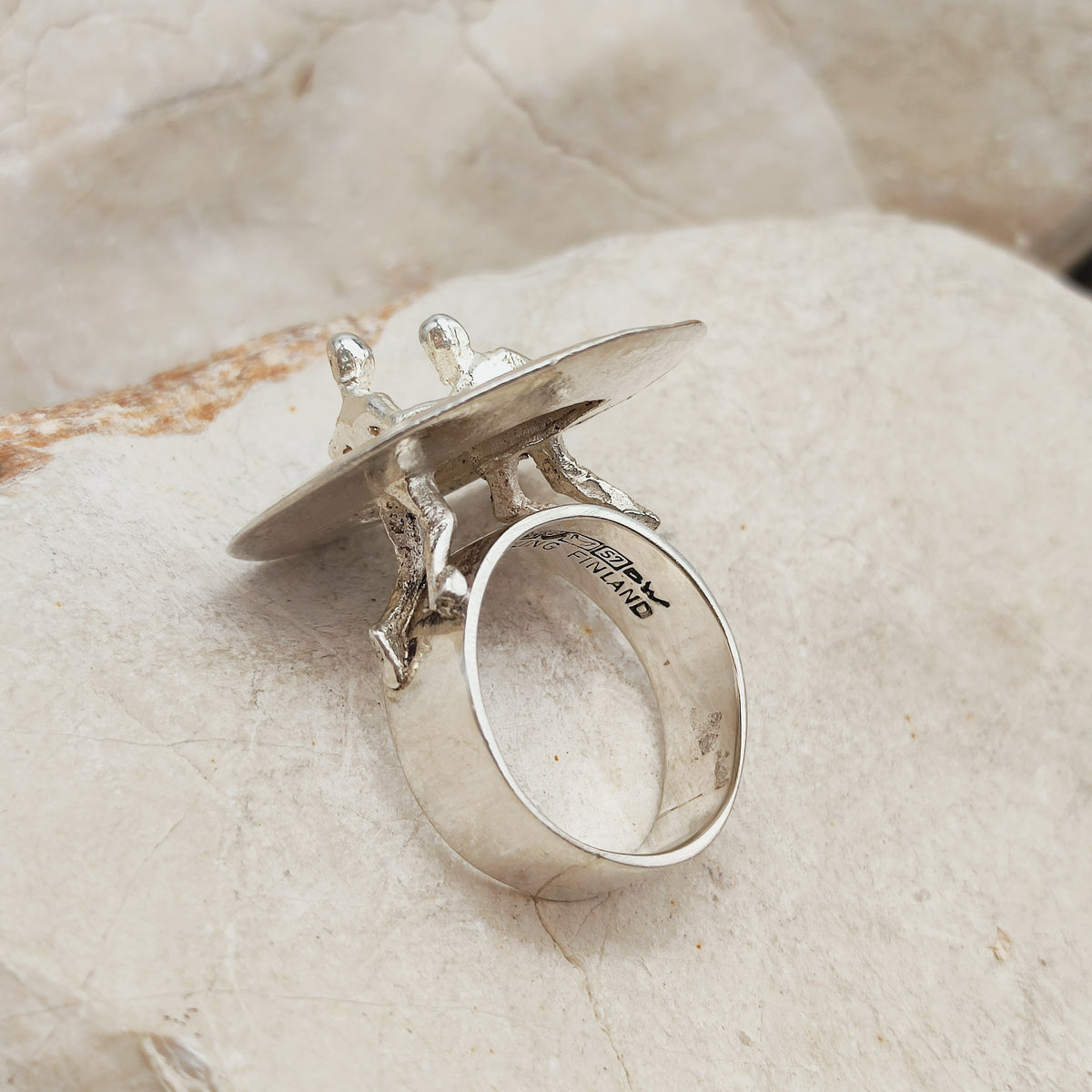 Galactic Dance Silver Ring by Björn Weckström for Lapponia 1971