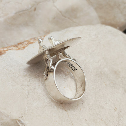Galactic Dance Silver Ring by Björn Weckström for Lapponia 1971