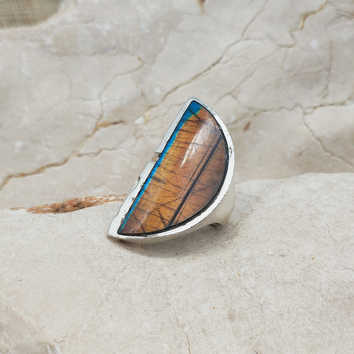 Vintage Honka Silver Ring by Zoltan Popovits for Lapponia