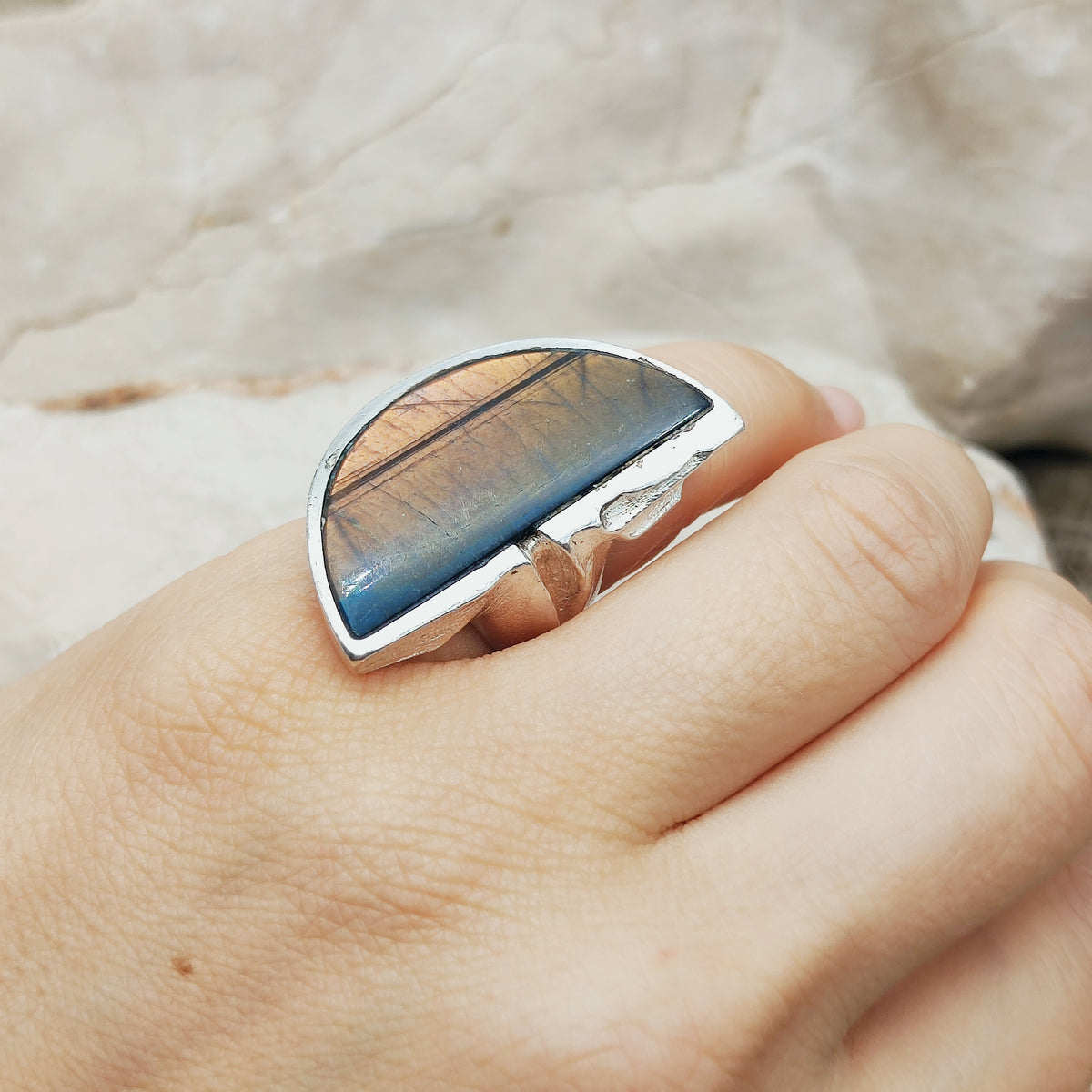 Vintage Honka Silver Ring by Zoltan Popovits for Lapponia