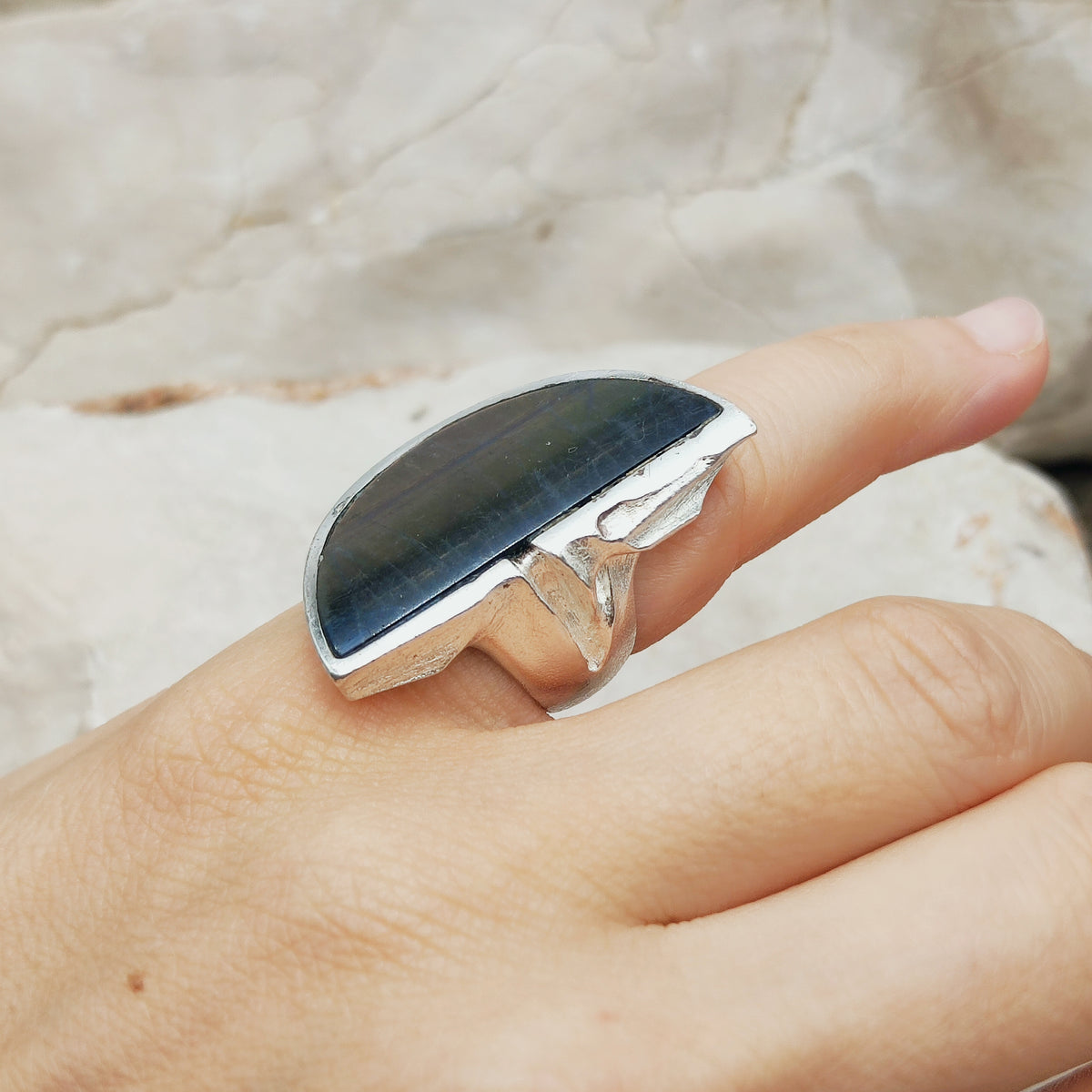 Vintage Honka Silver Ring by Zoltan Popovits for Lapponia