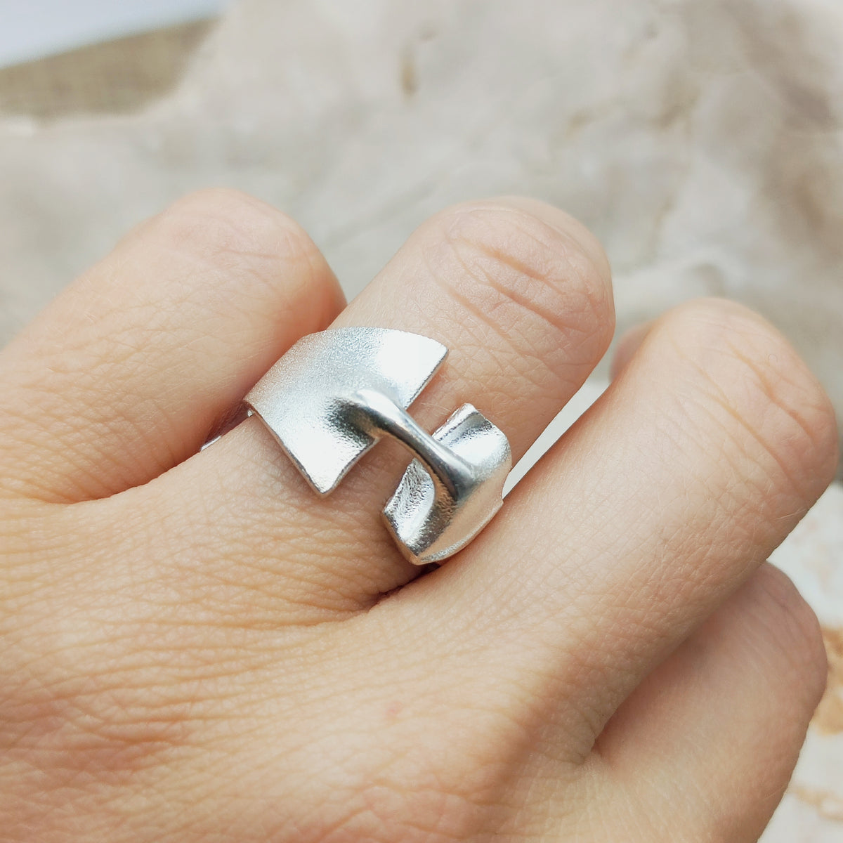 Styks Sterling Silver Ring by Björn Weckström for Lapponia 2008
