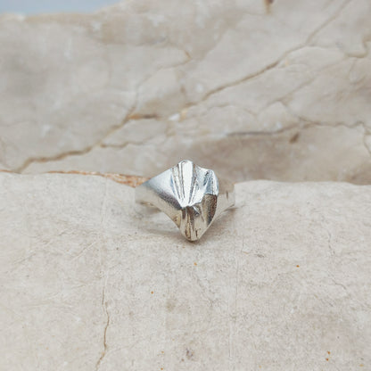 Vintage Lapponia Folded-Form Sterling Silver Ring, 1988
